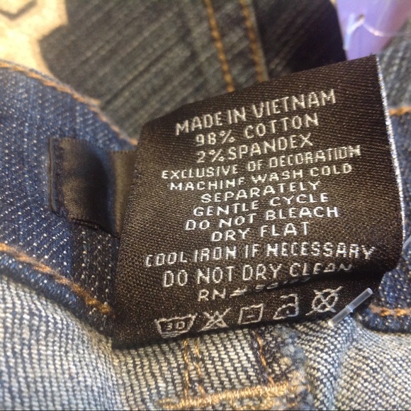 Touch Chicago White Sox Embroidered Blue Denim Jeans Size 24 - Picture 7 of 8